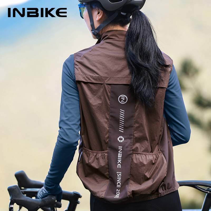 Running Gear Reflective - Inbike Fietsvest Voor Dames Mouwloos Hardloopregenjack