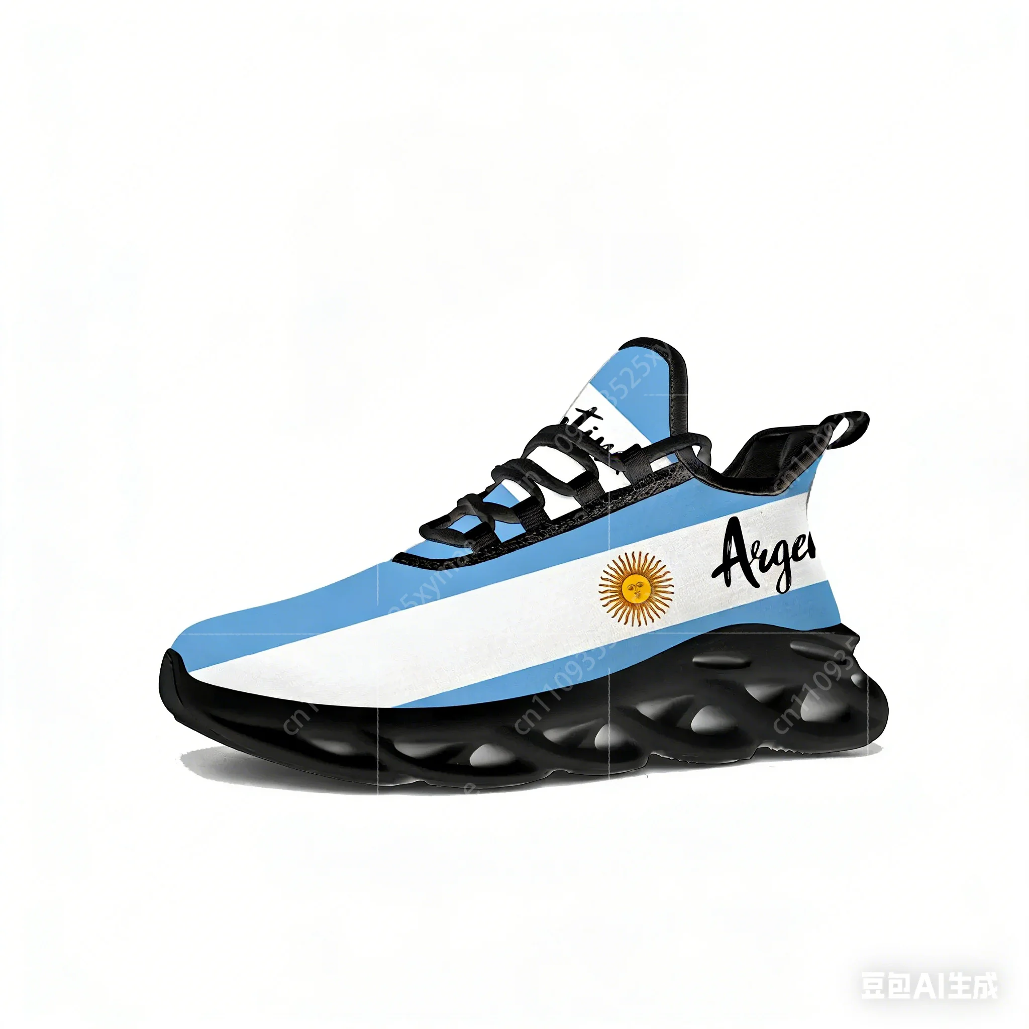 Running Z - Argentijnse vlag Flats Sneakers Heren Dames