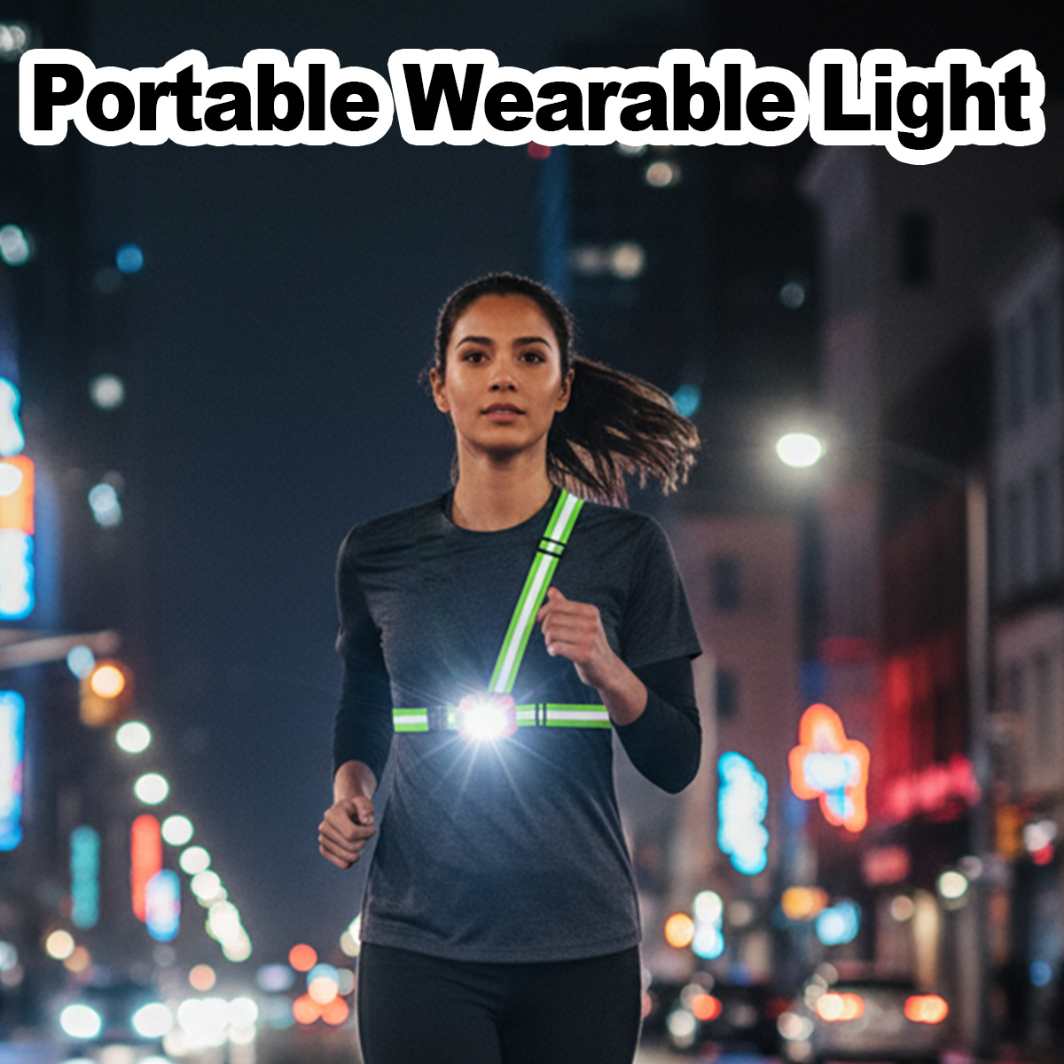 Running Gear Reflective - Looplicht USB Oplaadbaar Waterdicht Lichtgewicht Draagbare