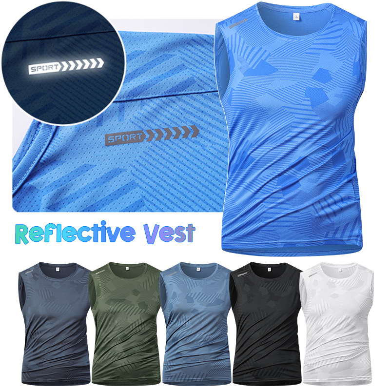 Running Gear Reflective - Man Running reflecterend vest Zomer ademend