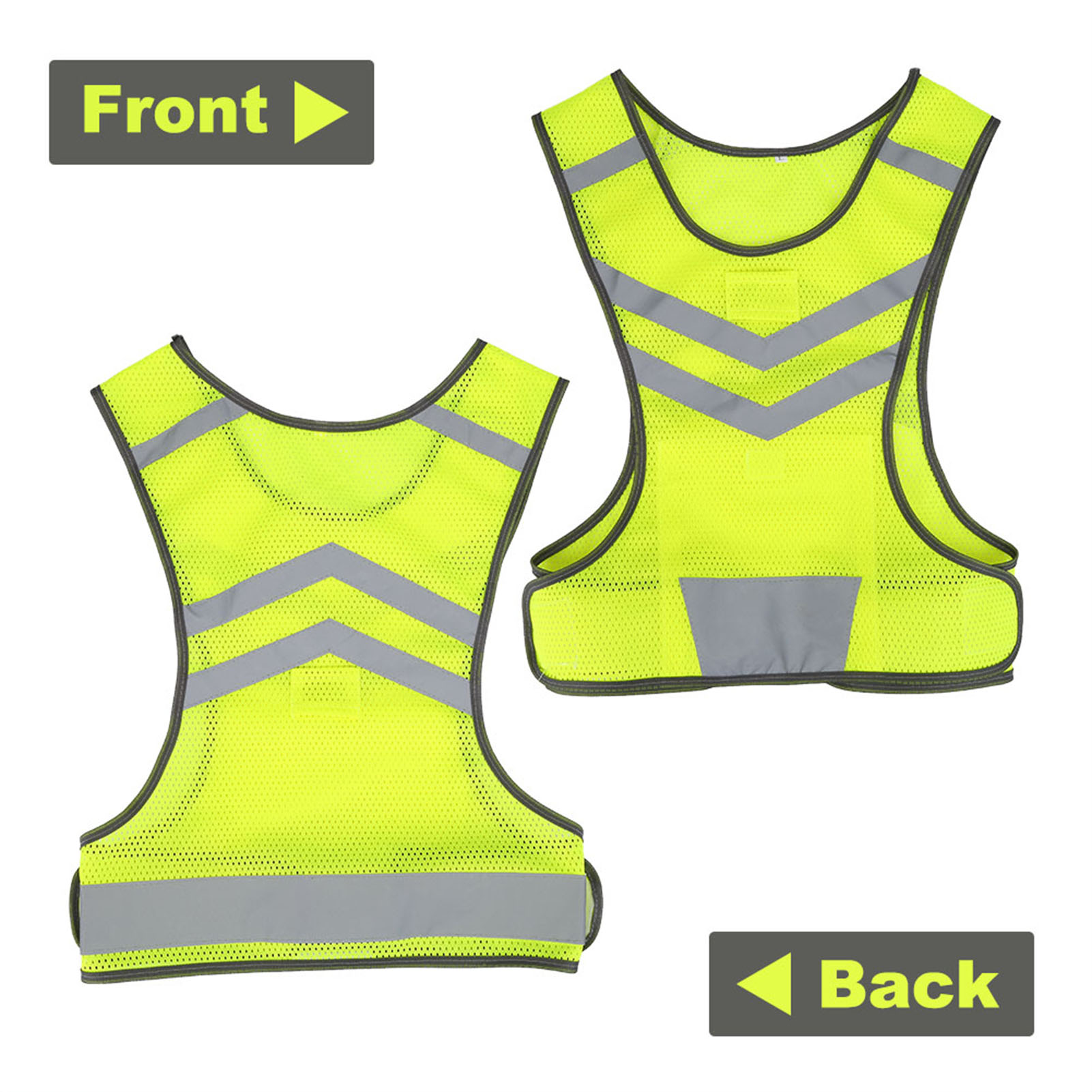 Running Gear Reflective - Hoge Zichtbaarheid Verstelbaar Reflecterend Veiligheidsvest Voor