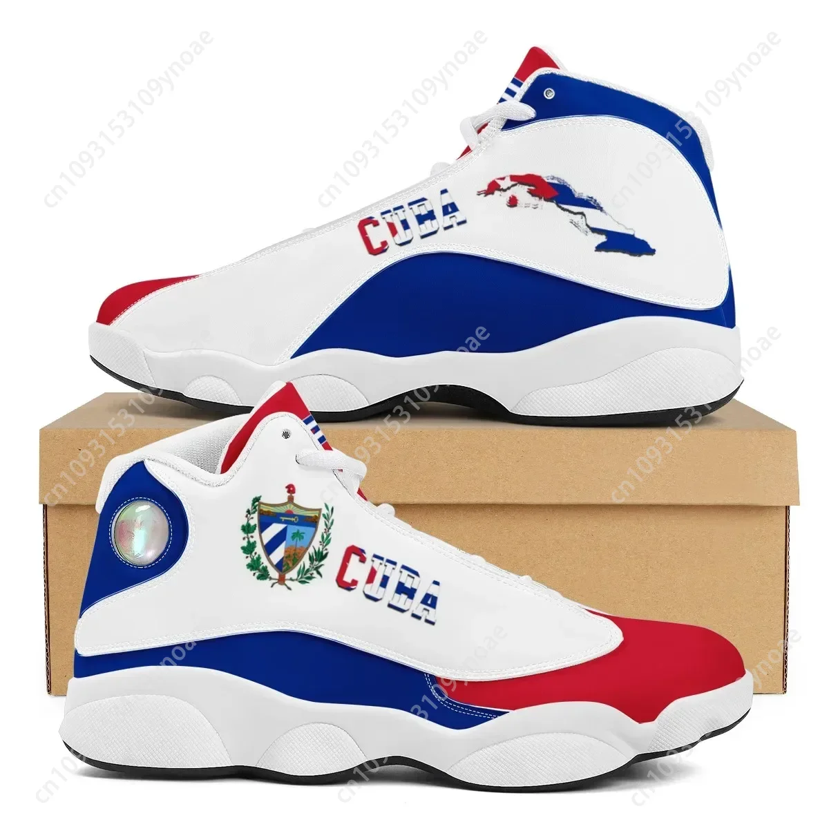Running Z - CUBA Vlag Print Cool Mannen Basketbal