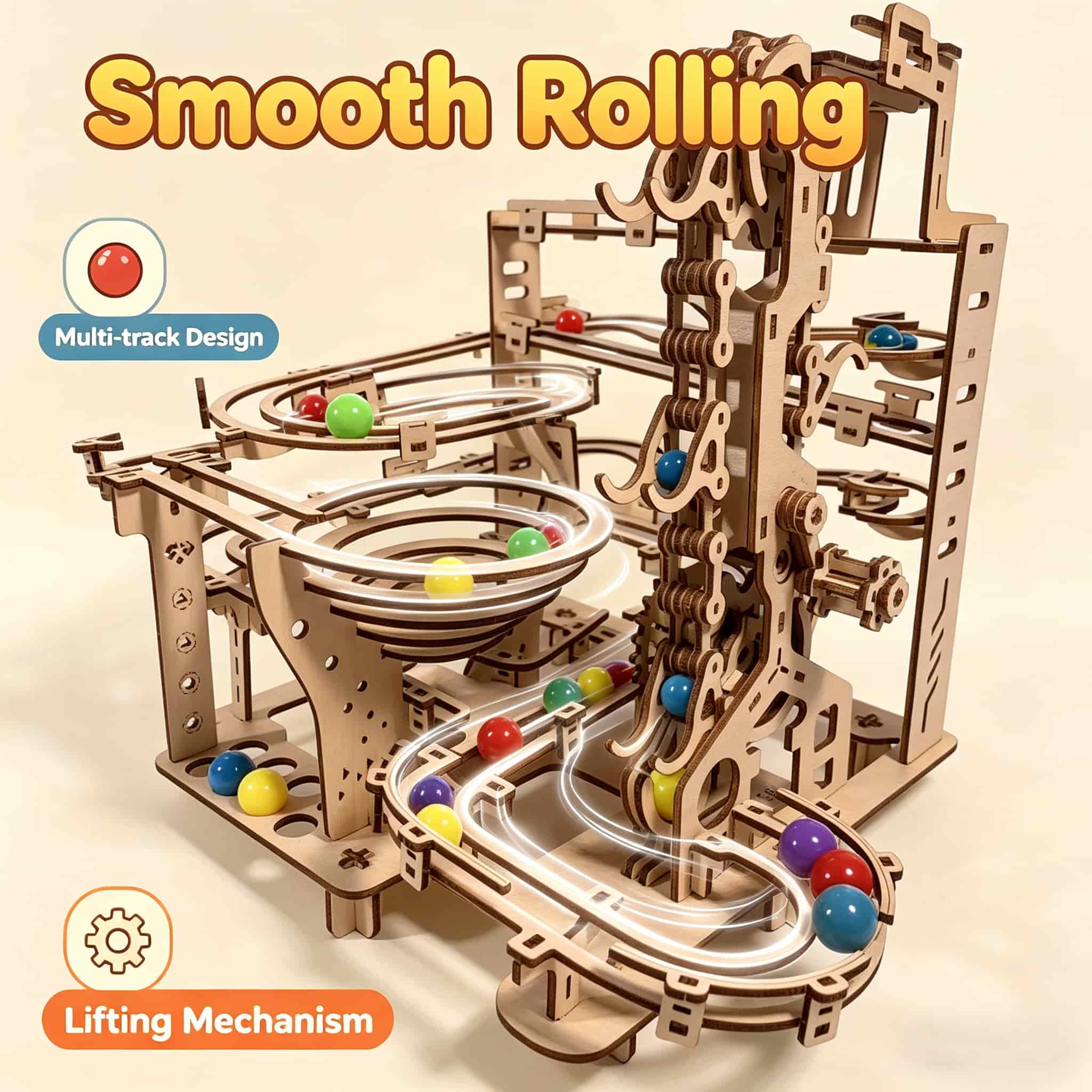 Mechanische Marble Run 3D hout - Running Gear Gifts recensie en prijs