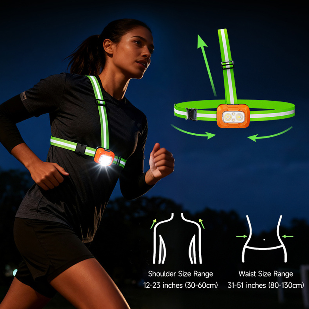 Looplicht USB Oplaadbaar Water - Running Gear Reflective recensie en prijs