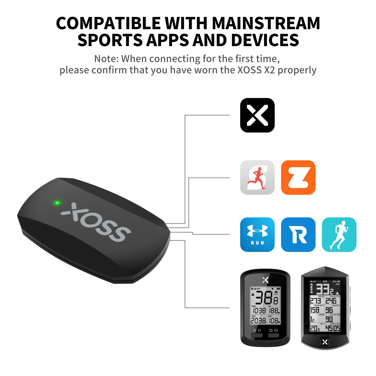 XOSS X2 Borstband Hartslagmete - Heart Rate Strap Chest recensie en prijs