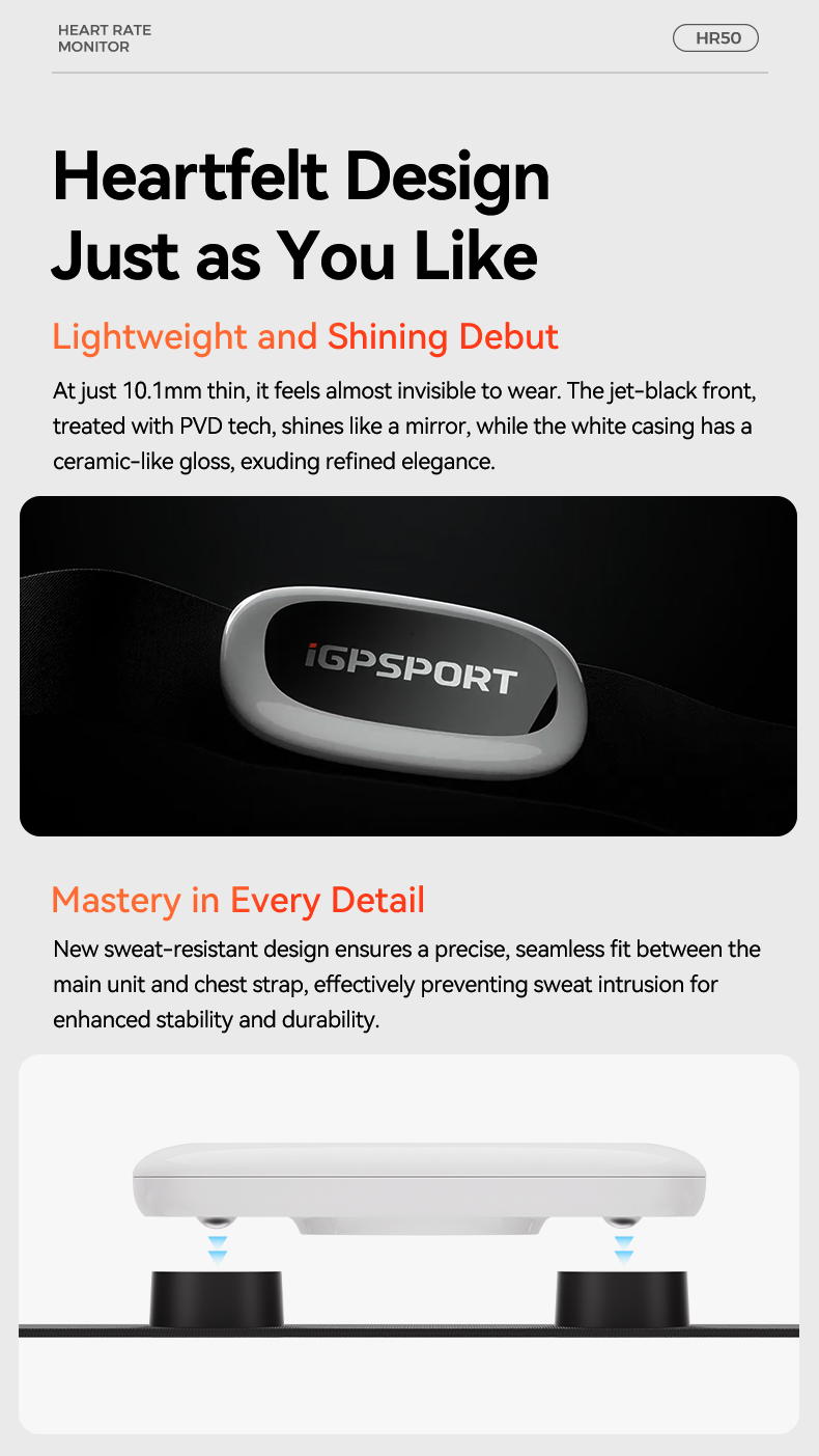 IGPSPORT HR50 Hartslagmeter Bo - Heart Rate Strap Chest recensie en prijs