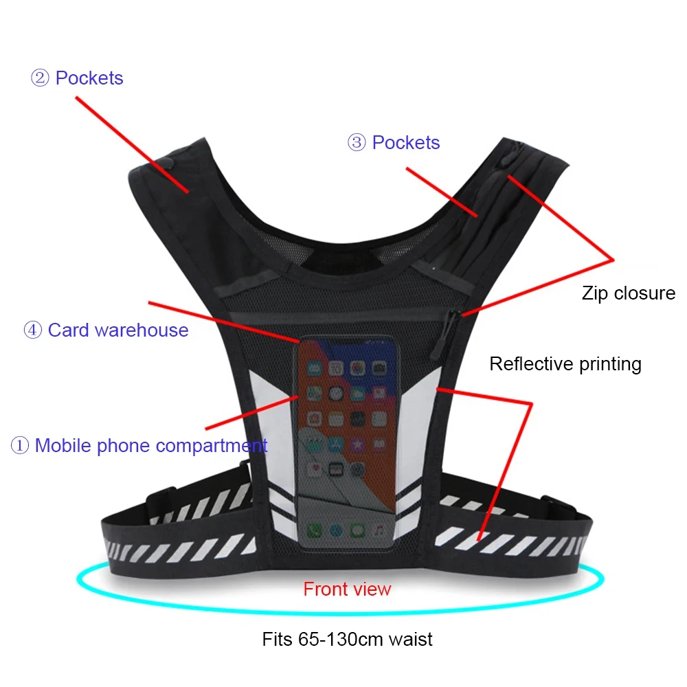 OSSOHH 1-delig hardloopvest, u - Running Gear Reflective recensie en prijs