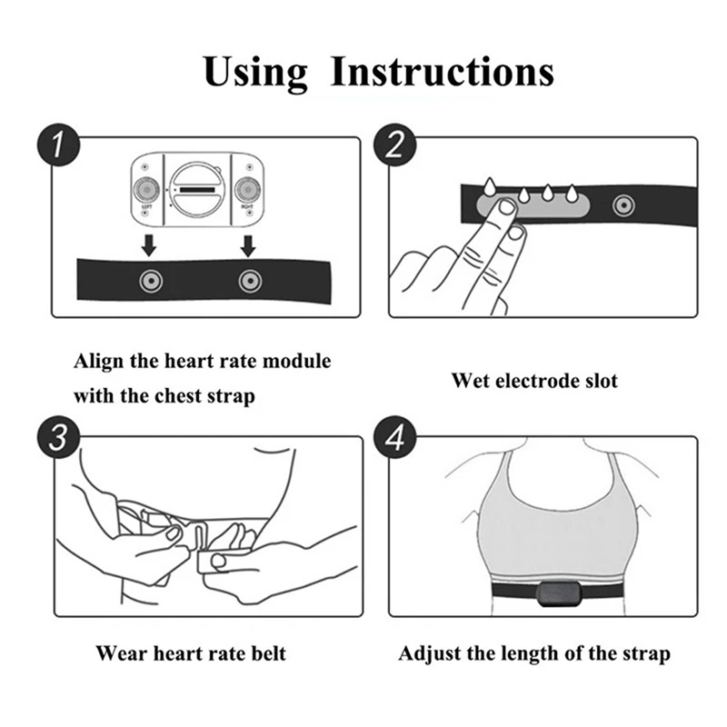 1/2PCS Hartslagmeter Borstband - Heart Rate Strap Chest recensie en prijs